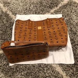 MCM Tote Liz Convertible Shopping Leather Bag Size Large NWOT